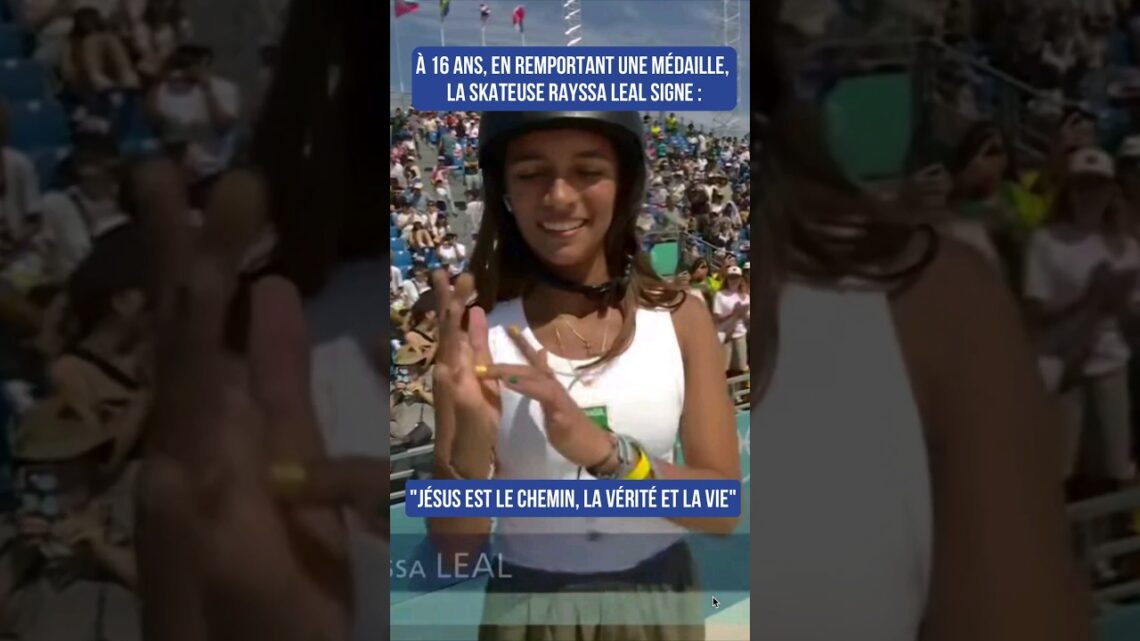 En remportant une médaille à 16 ans, elle signe "Jésus est le chemin, la vérité et la vie"